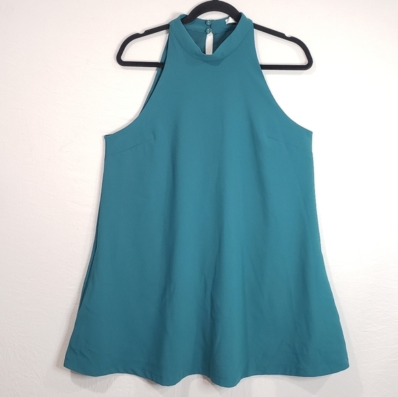Lovers + Friends Lily High Neck Mini Swing Dress Size Medium - Picture 11 of 11